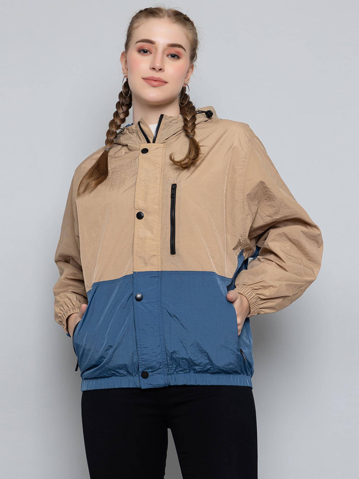 Women Standard Length Polyester Winter Sports Zipper Stylish Jacket | JK12 - view 9