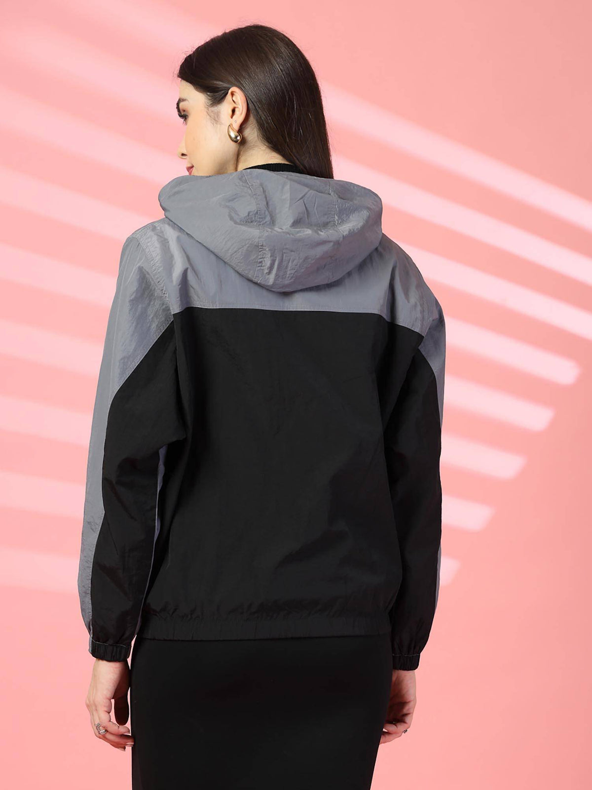 Women Standard Length Polyester Winter Sports Zipper Stylish Jacket | JK12 - view 2