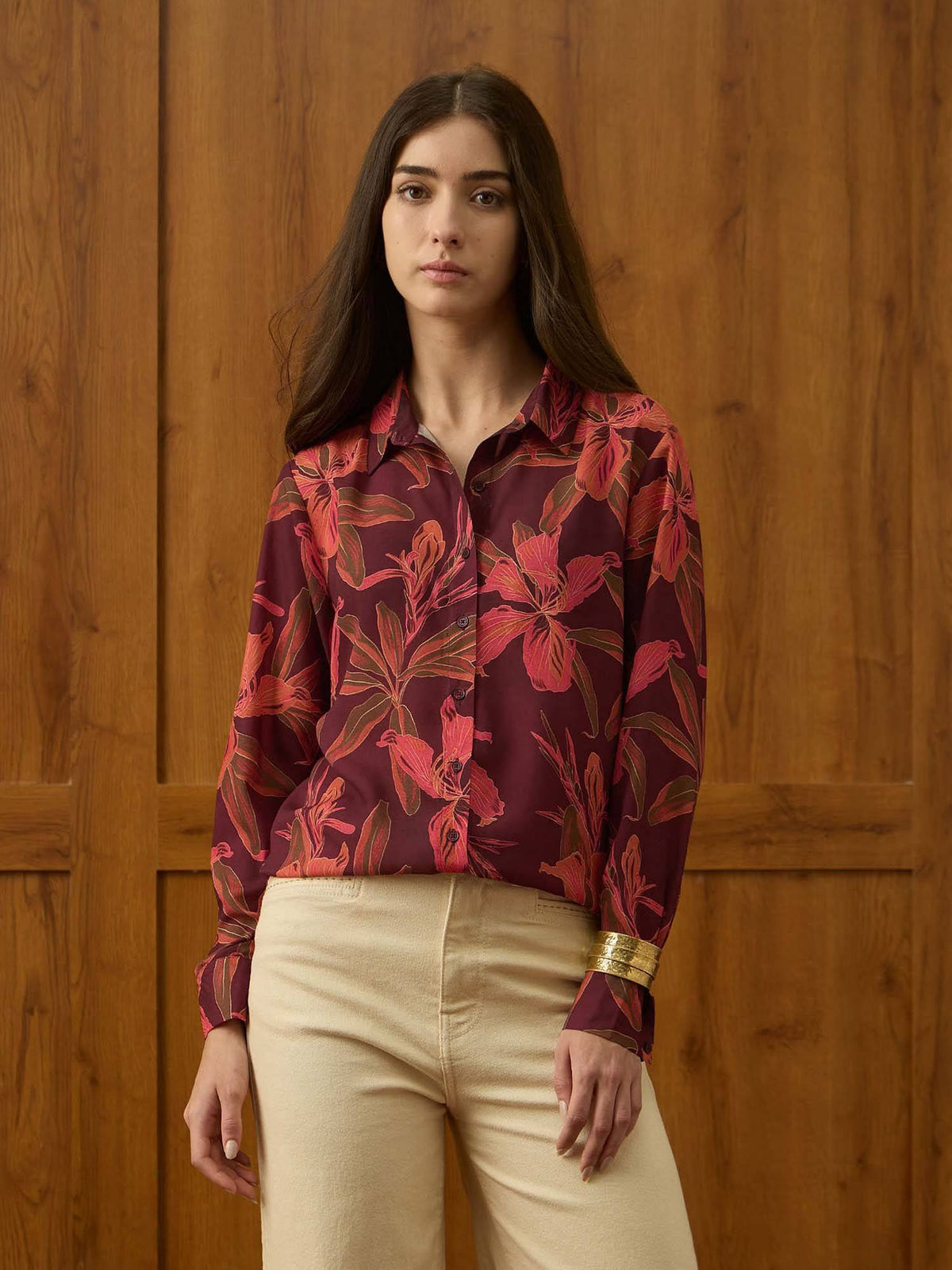 Floral Printed Regular Fit Shirt | S67 - view 18