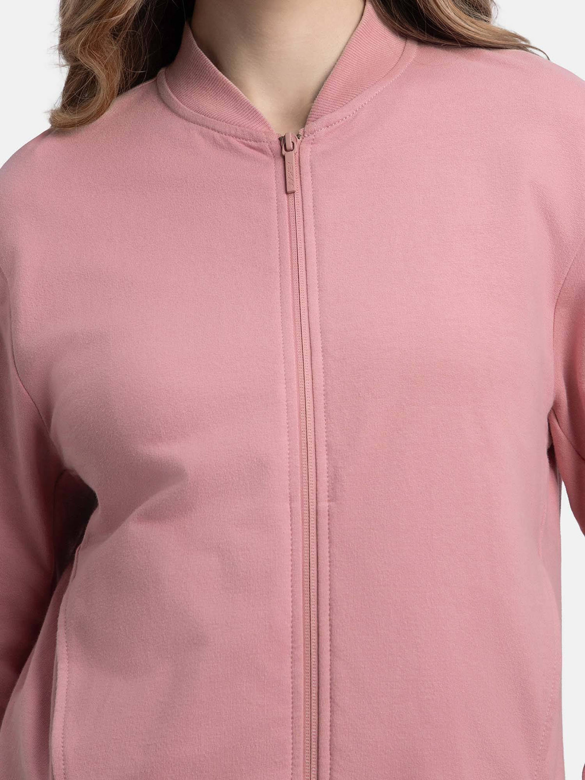 A111 Women Super Combed Cotton Drop Shoulder Styled Jacket - Lilas | JC78 - view 7