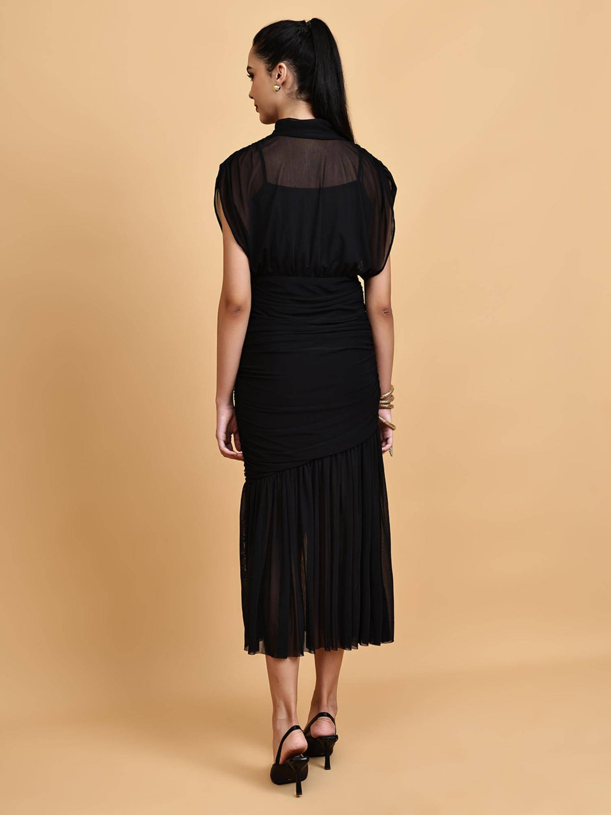 Black Stretch Dress | D56 - view 2