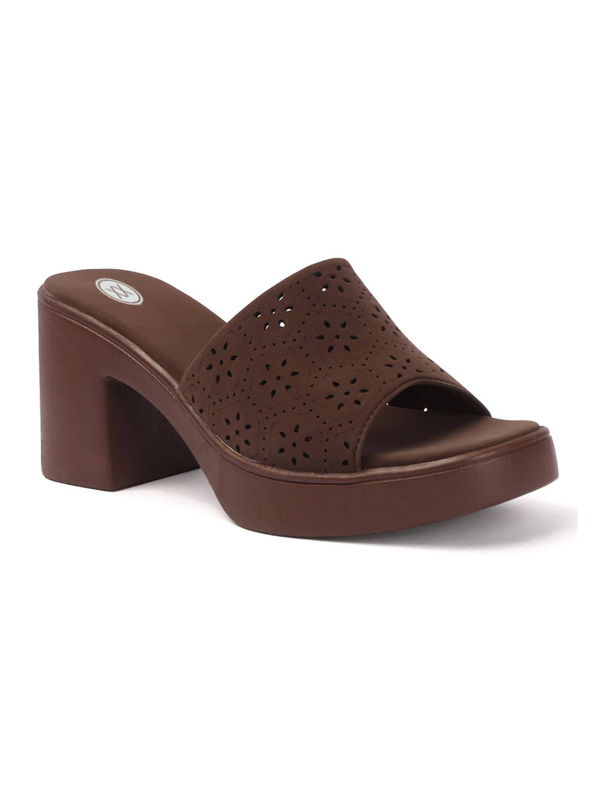 Women Heel Sandal Comfort and Soft - Brown | H78 - view 2