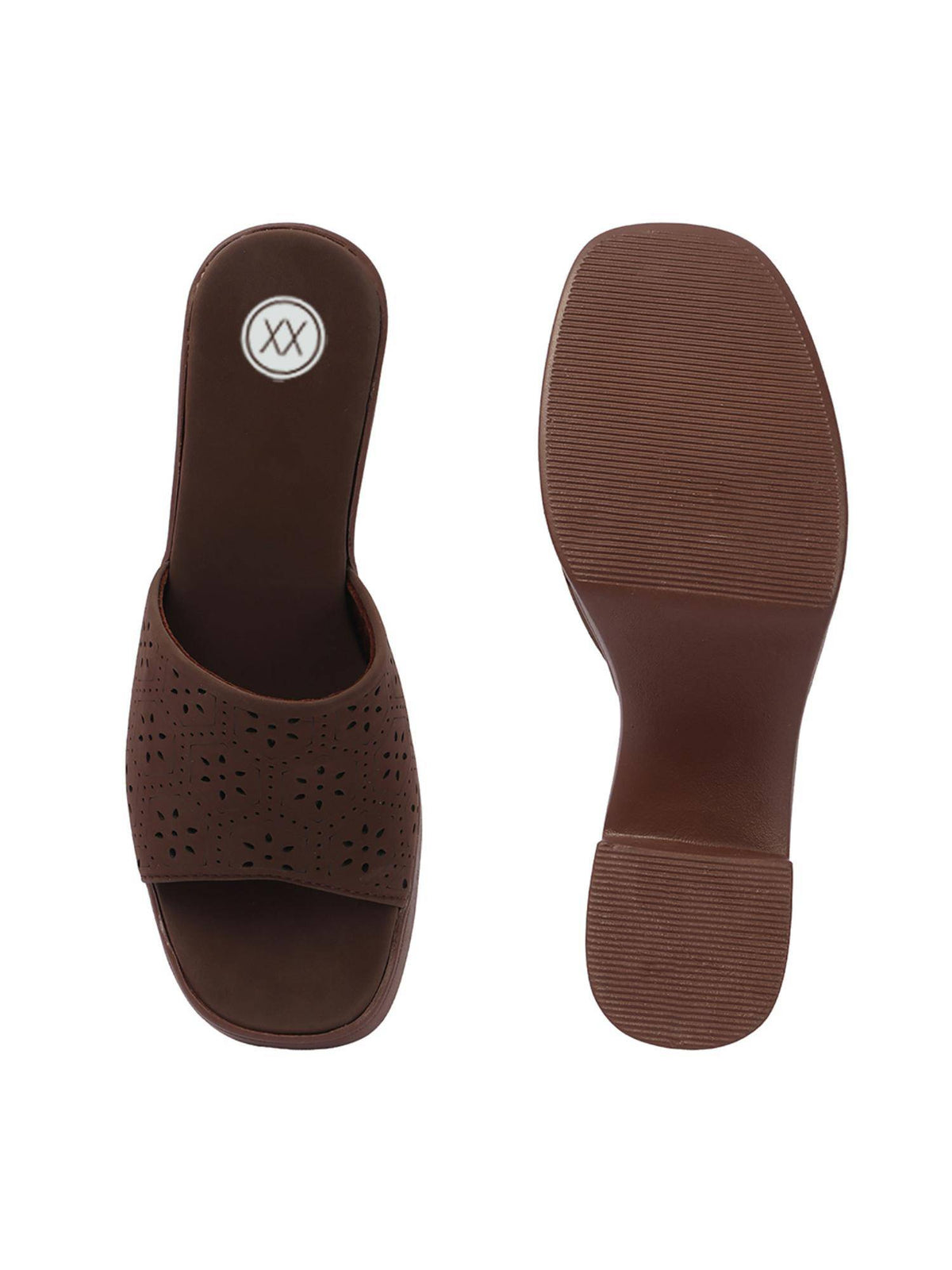 Women Heel Sandal Comfort and Soft - Brown | H78 - view 4