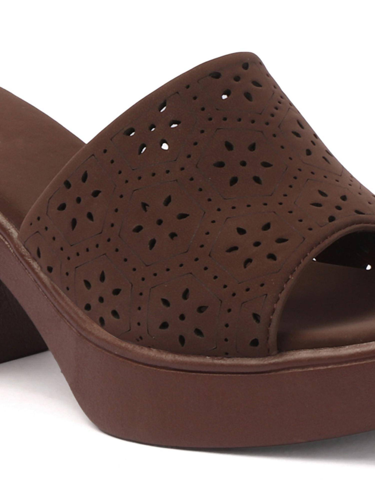 Women Heel Sandal Comfort and Soft - Brown | H78 - view 5