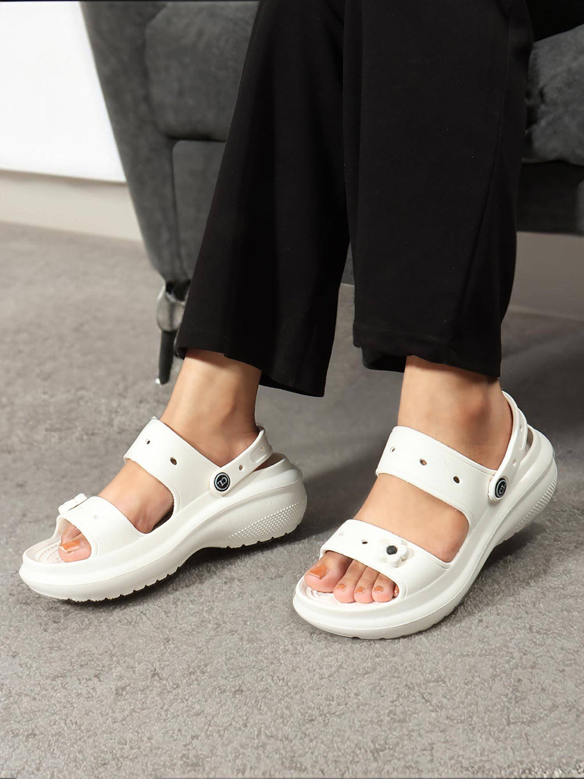 White Women Casual Sandals | SD89 - view 1