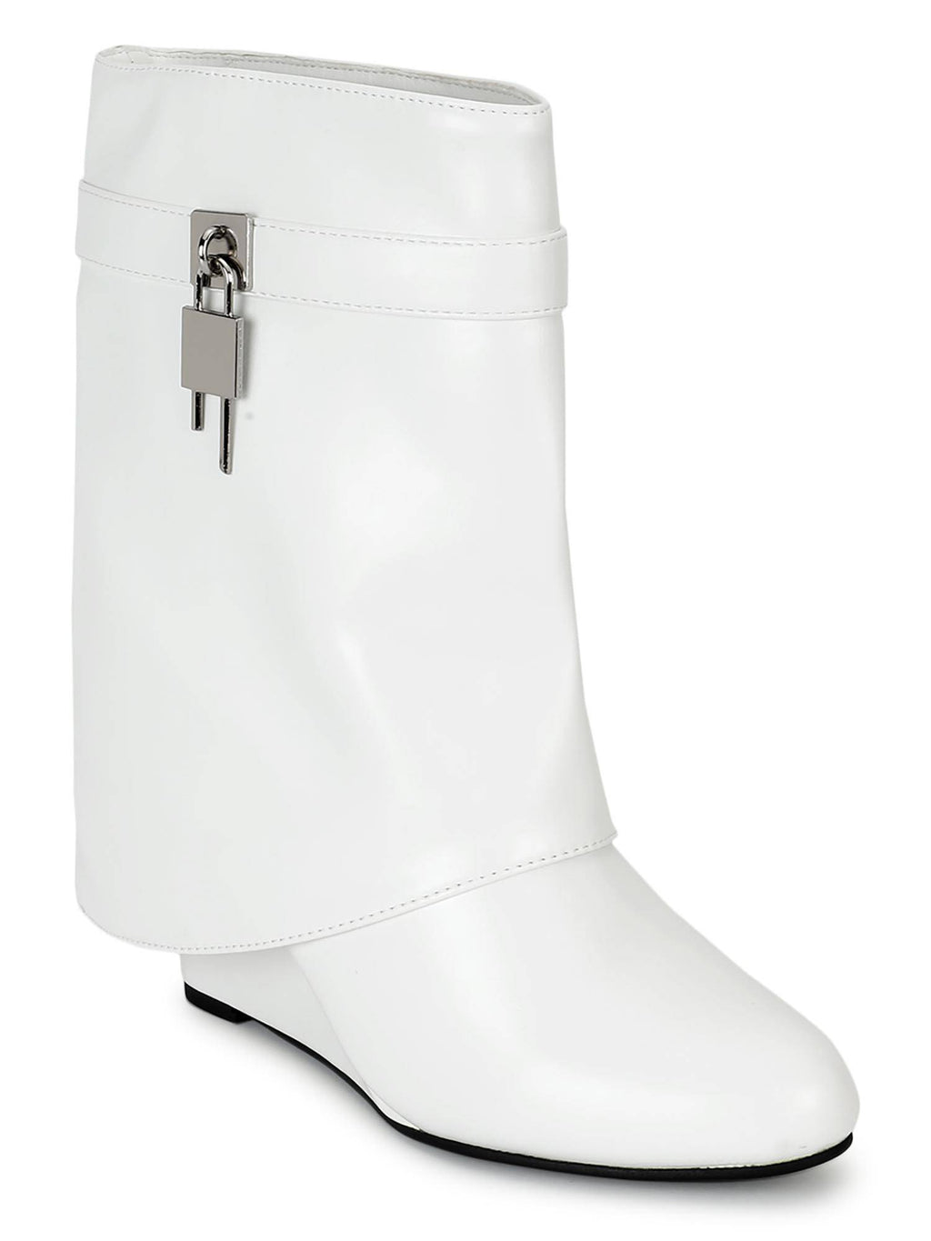 White Solid Boots | BT61 - view 2