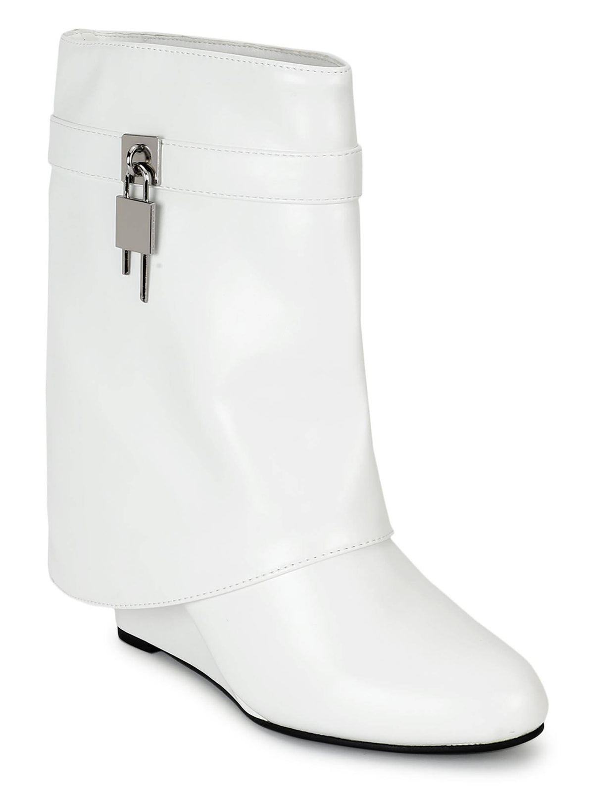 White Solid Boots | BT61 - view 2