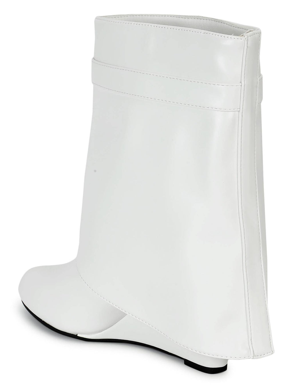 White Solid Boots | BT61 - view 3