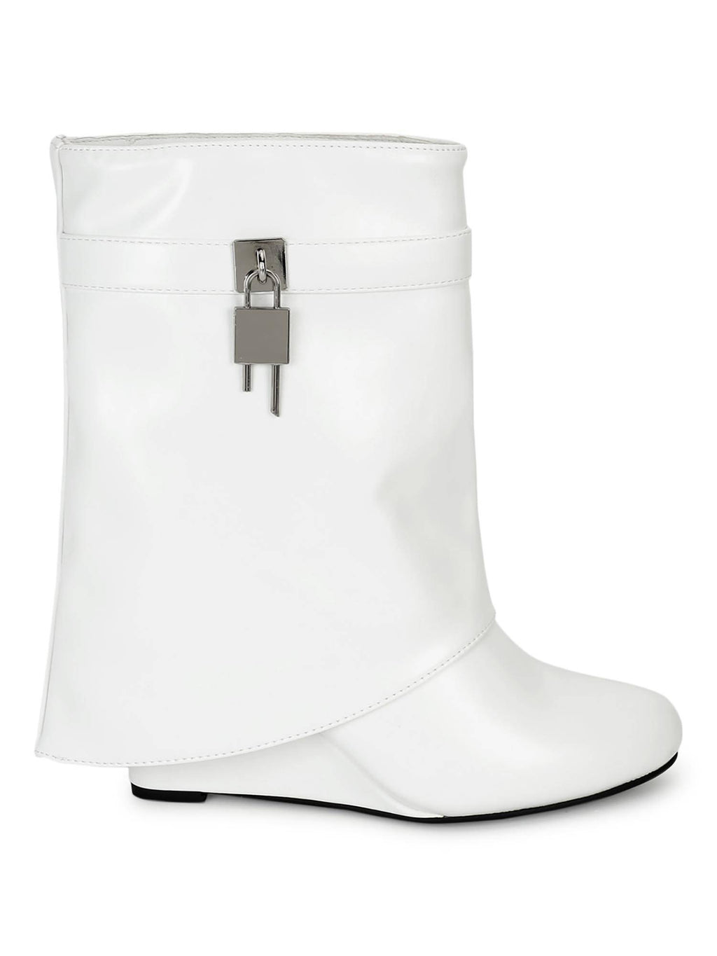 White Solid Boots | BT61 - view 4