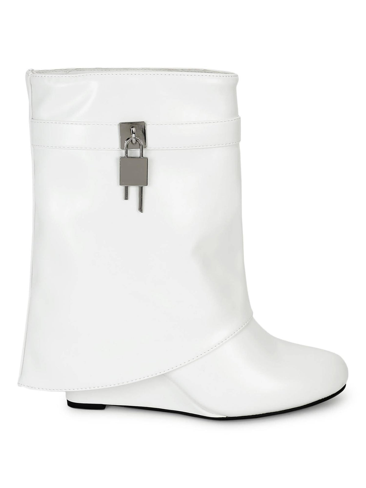 White Solid Boots | BT61 - view 4