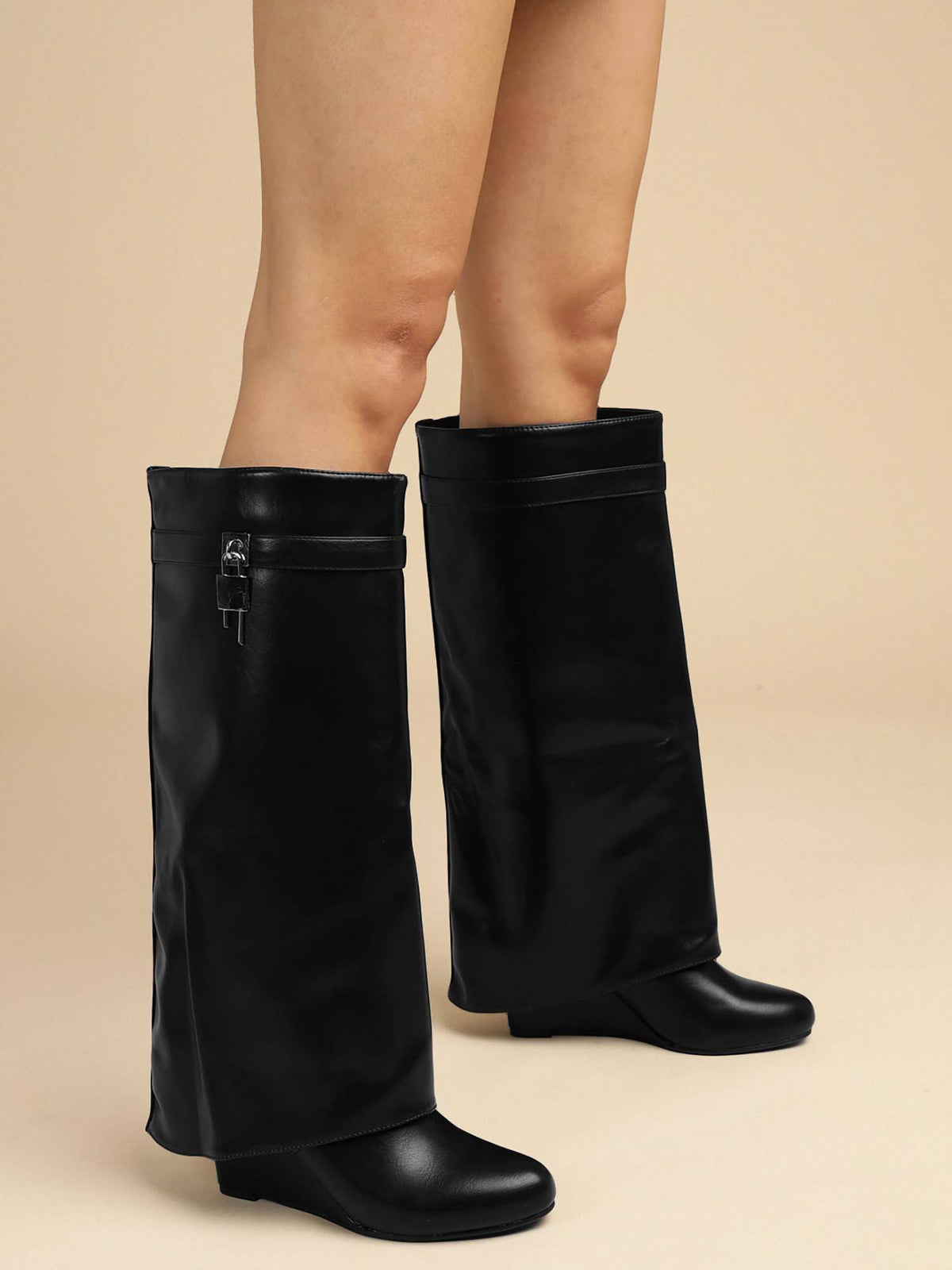 Black Solid Boots | BT61 - view 1