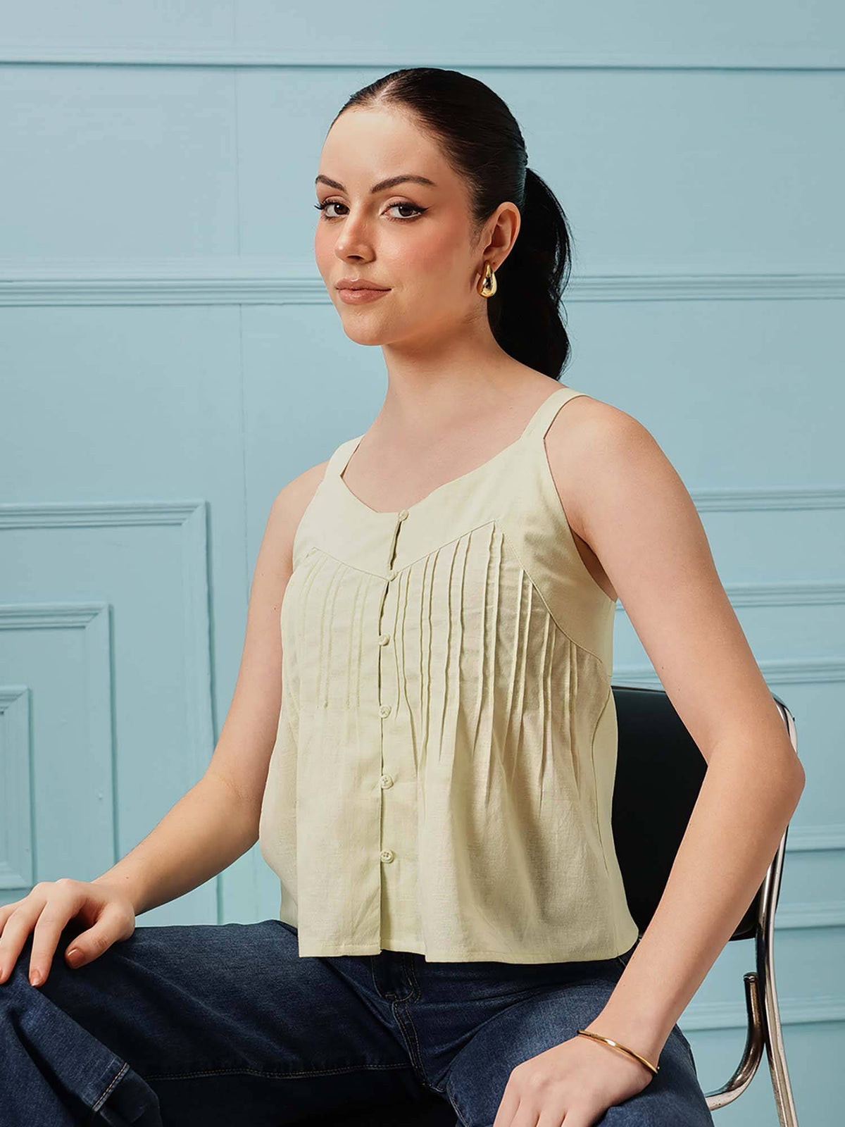 Women's Cotton Linen Tank Top | TT98 - view 8