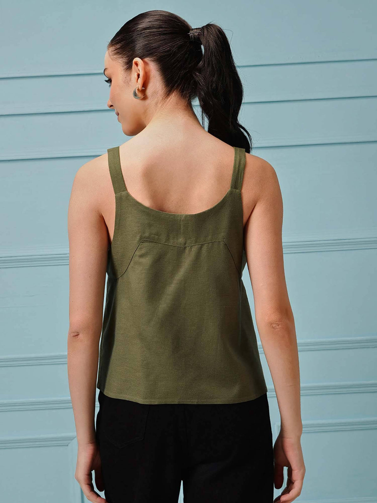 Women's Cotton Linen Tank Top | TT98 - view 2