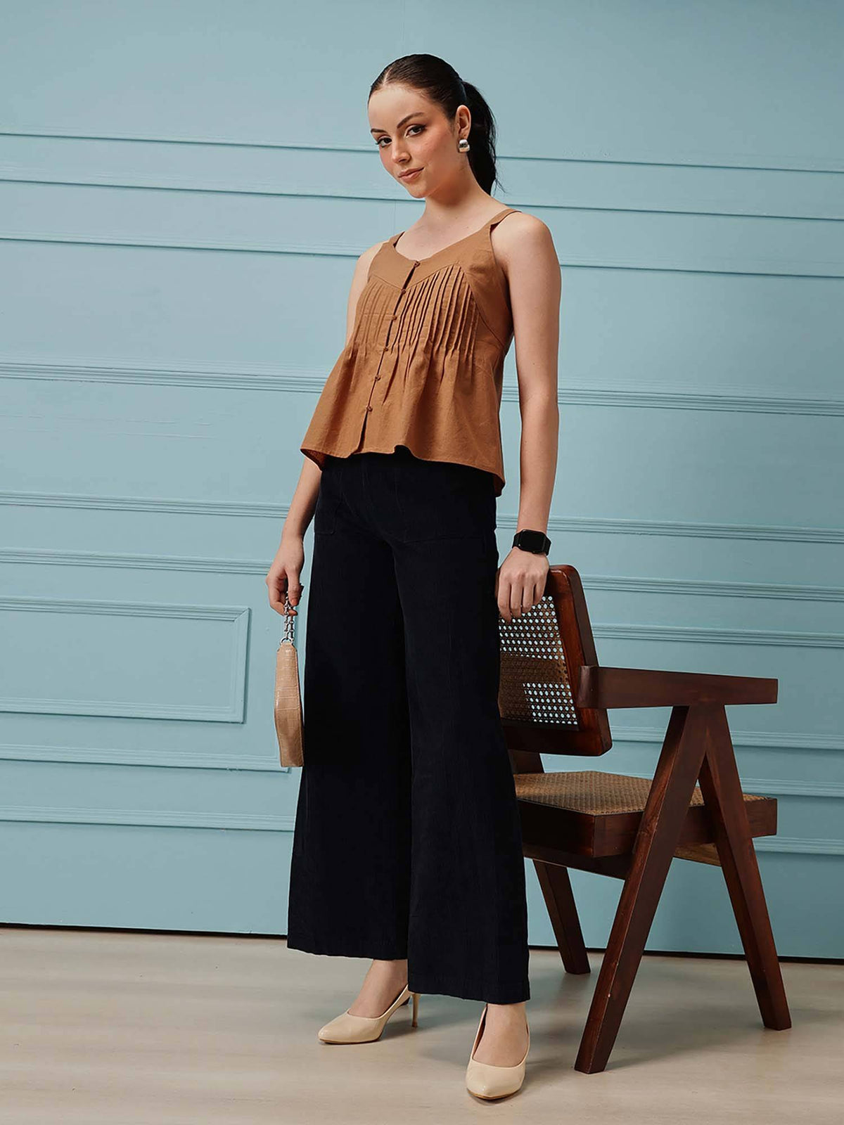 Women's Cotton Linen Tank Top | TT98 - view 3