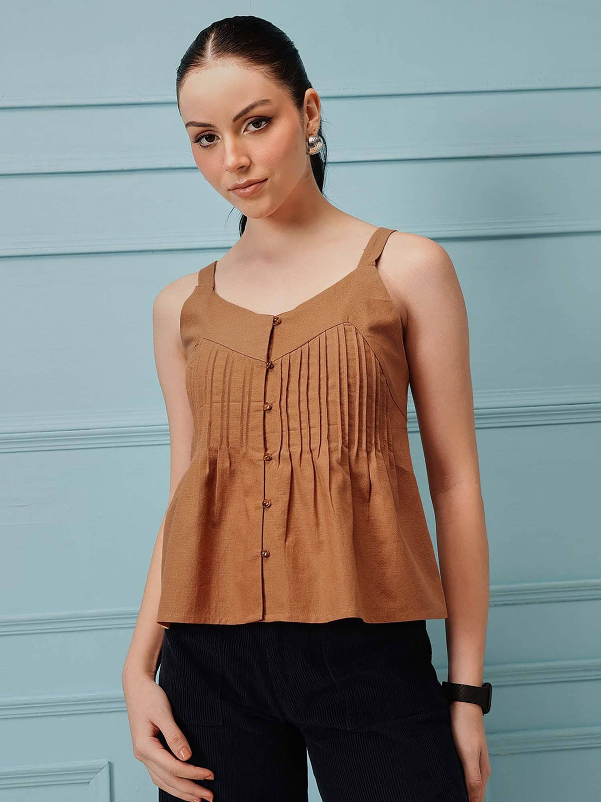 Women's Cotton Linen Tank Top | TT98 - view 4