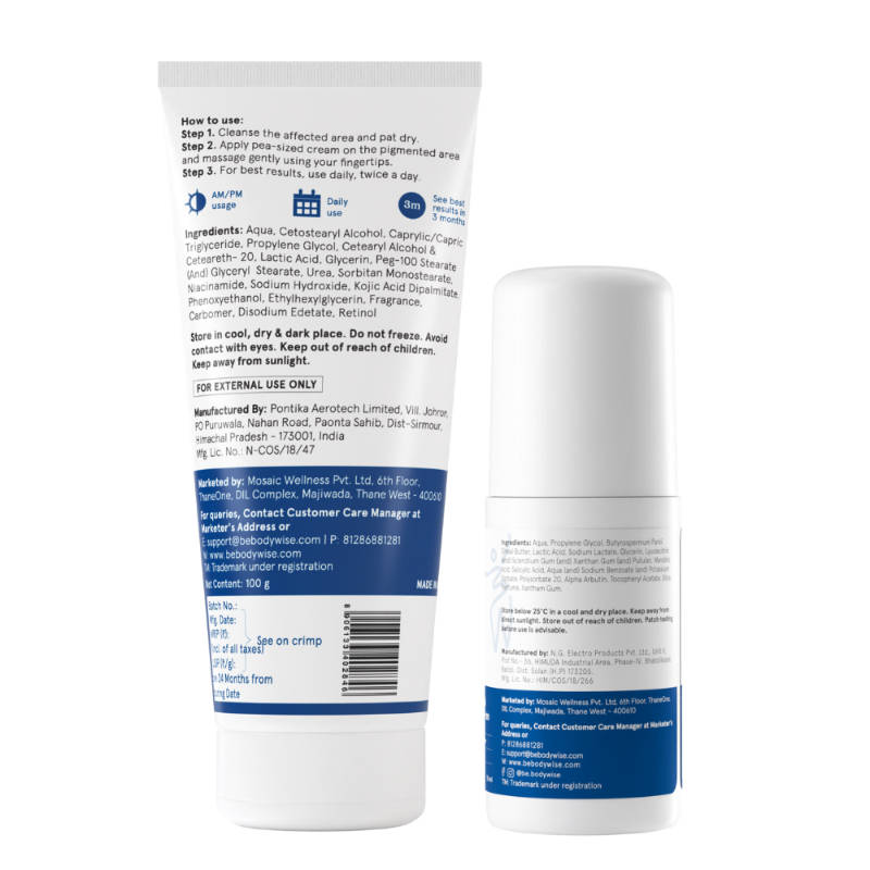 Pigmentation Repair Pack - 4% AHA BHA Underarm Roll On & Pigmentation Repair Cream | BWS9 - view 8