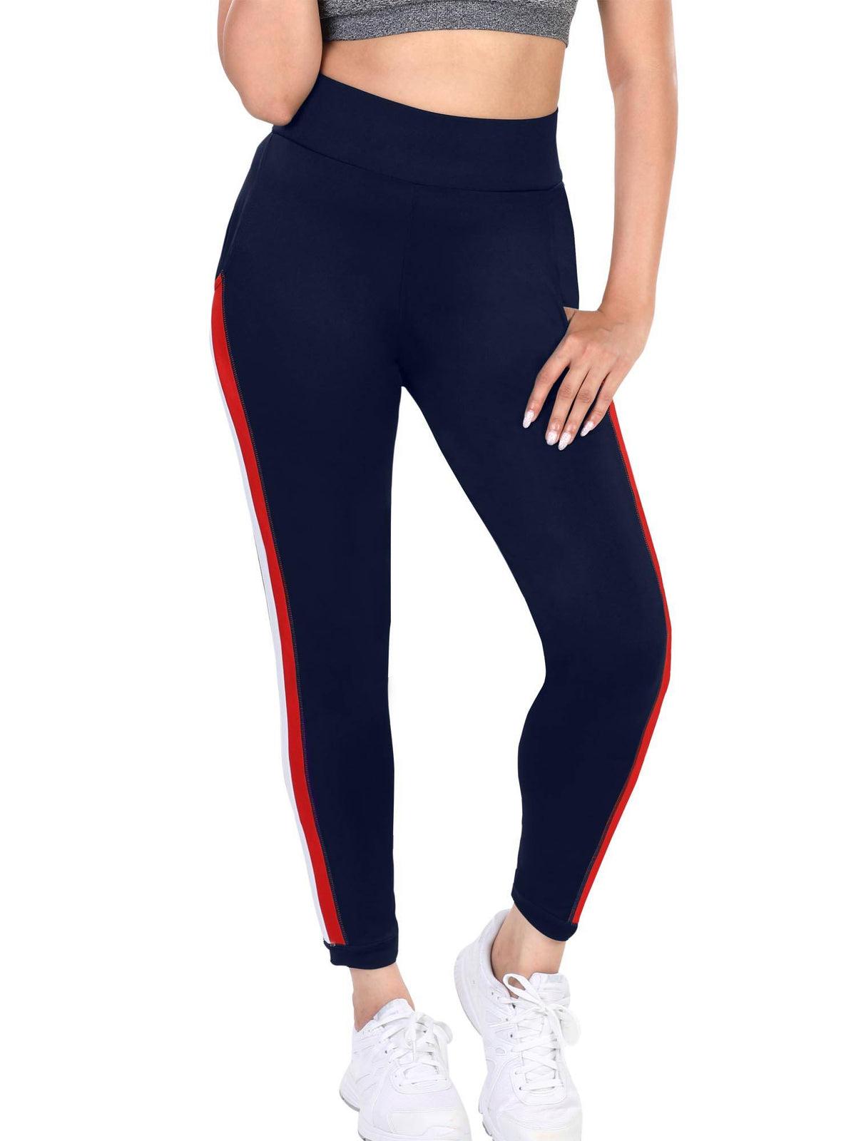 Women's Activewear Workout Leggings - Blue | L90 - view 1