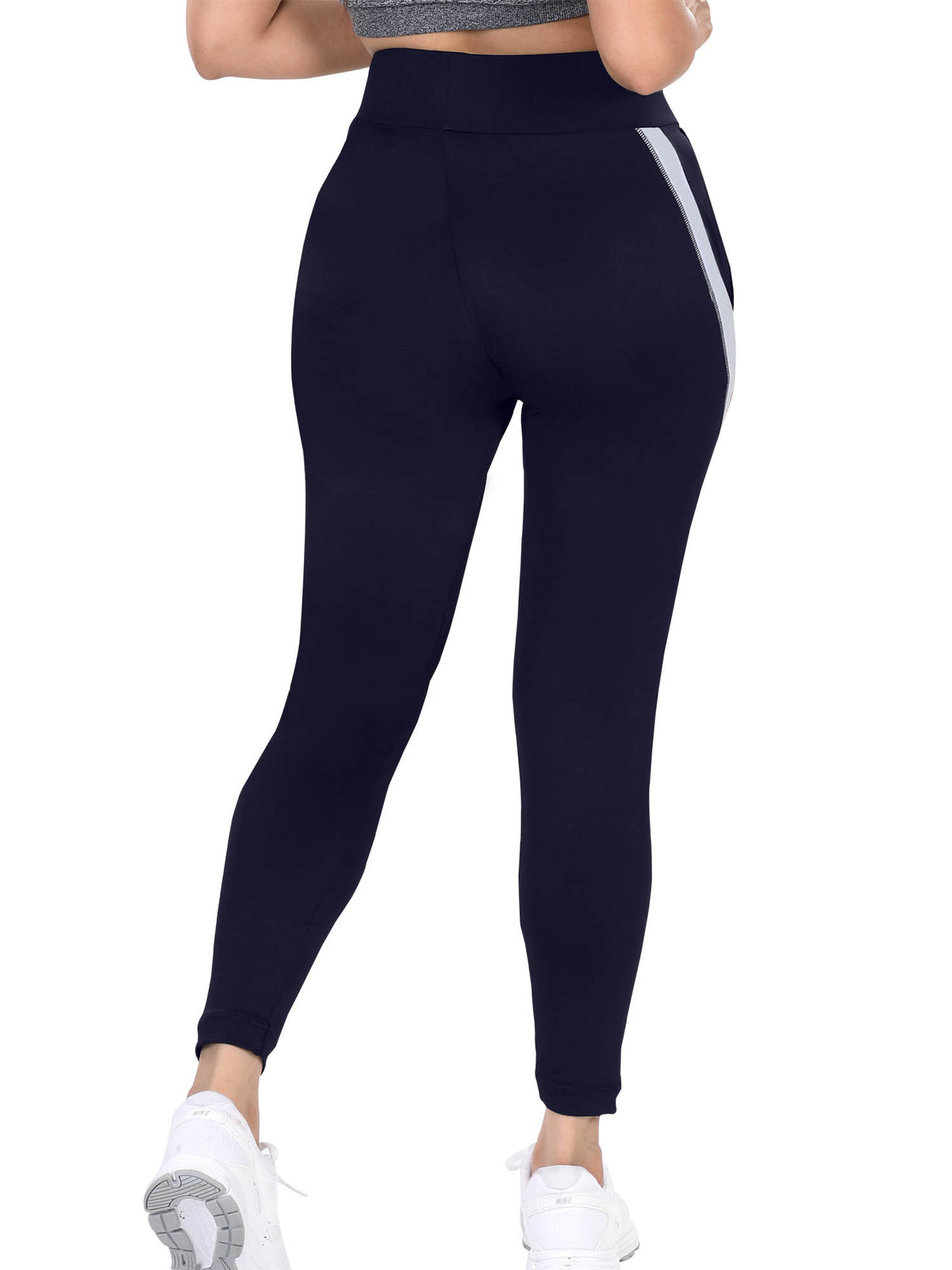 Women's Activewear Workout Leggings - Blue | L90 - view 3