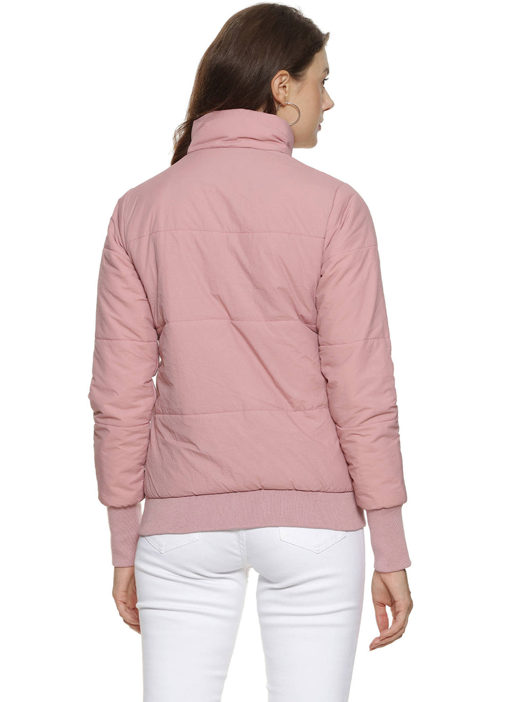 Pink Stylish Puffer Jacket | JC78 - view 2