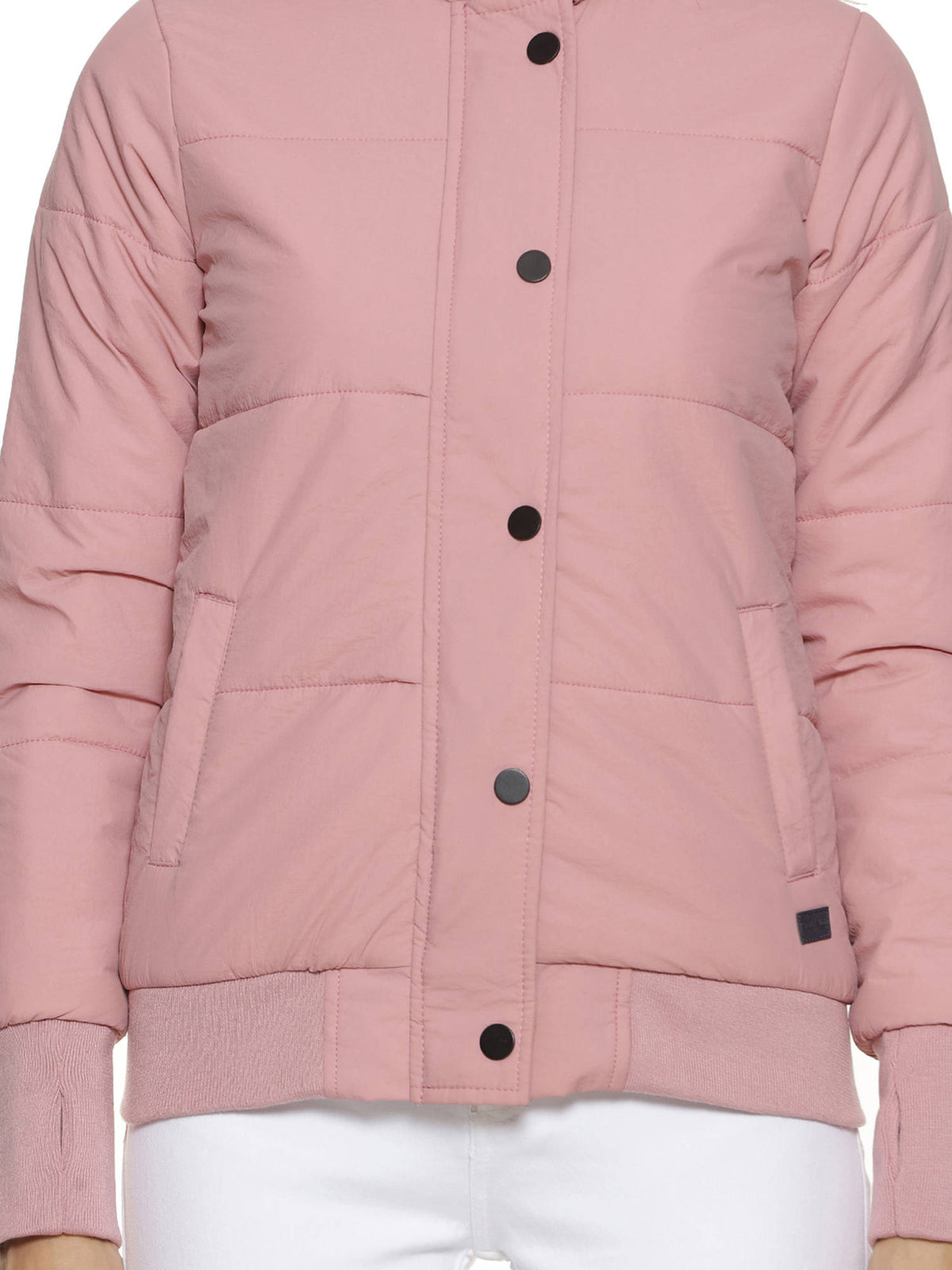 Pink Stylish Puffer Jacket | JC78 - view 4
