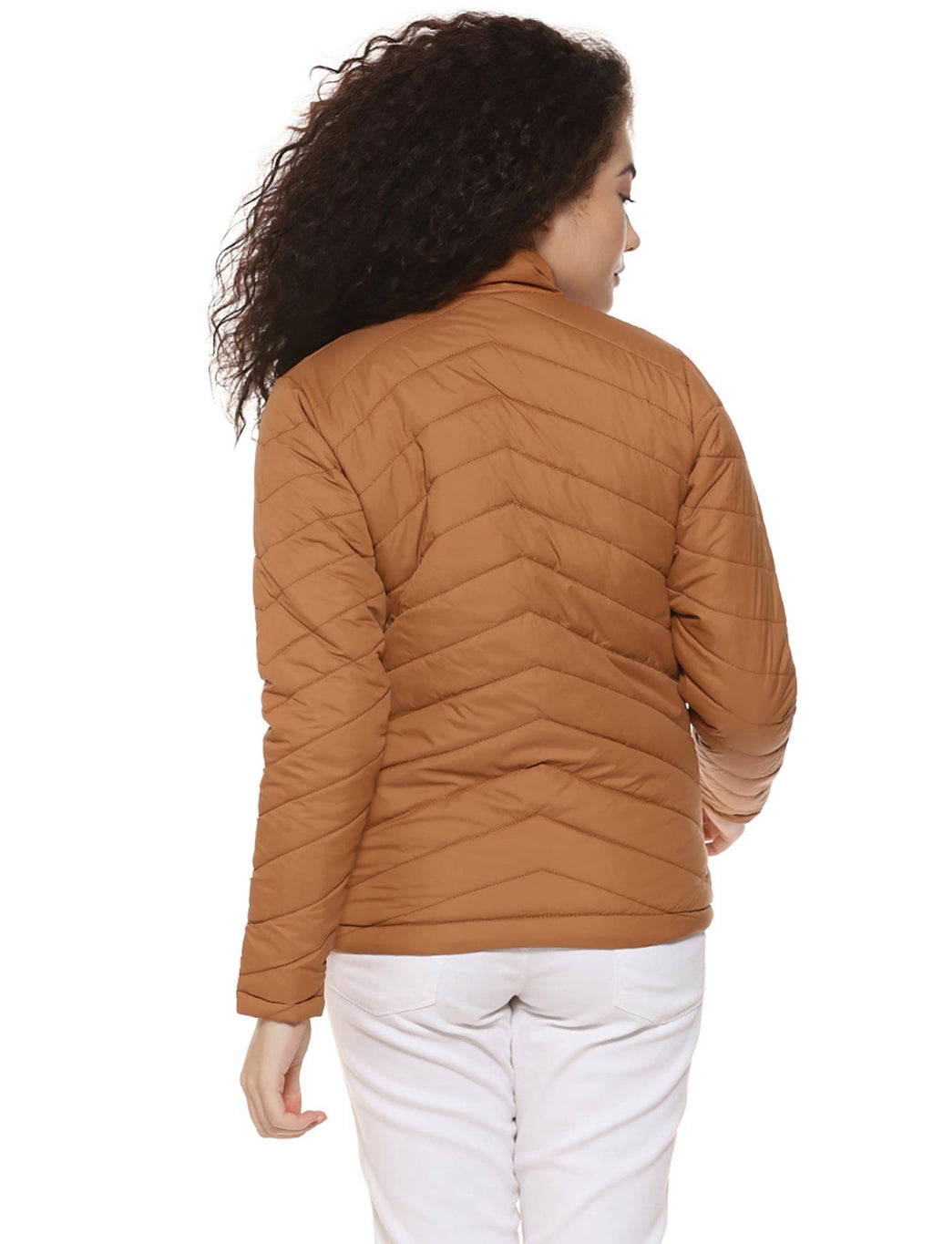 Olive Solid Puffer Jacket | JC78 - view 7