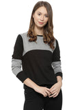 Grey Solid Sweatshirt | SS90 - view 1