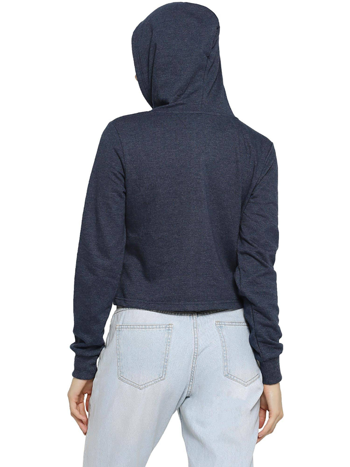 Blue Solid Sweatshirt | SS90 - view 2
