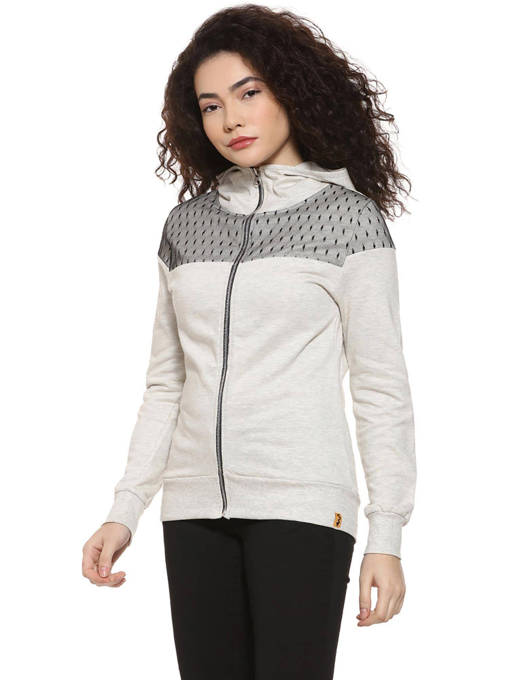 Grey Patterned Sweatshirt | SS90 - view 1