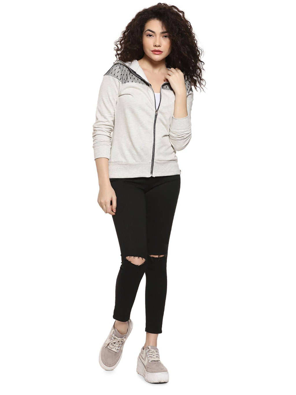 Grey Patterned Sweatshirt | SS90 - view 5