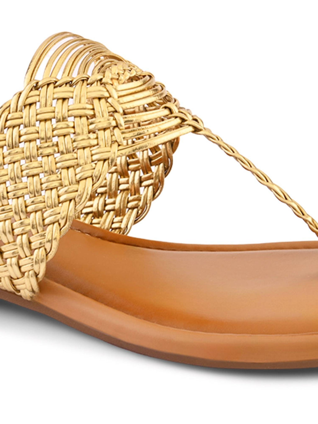 Elegant Woven Toe-Ring Flats | F61 - view 10