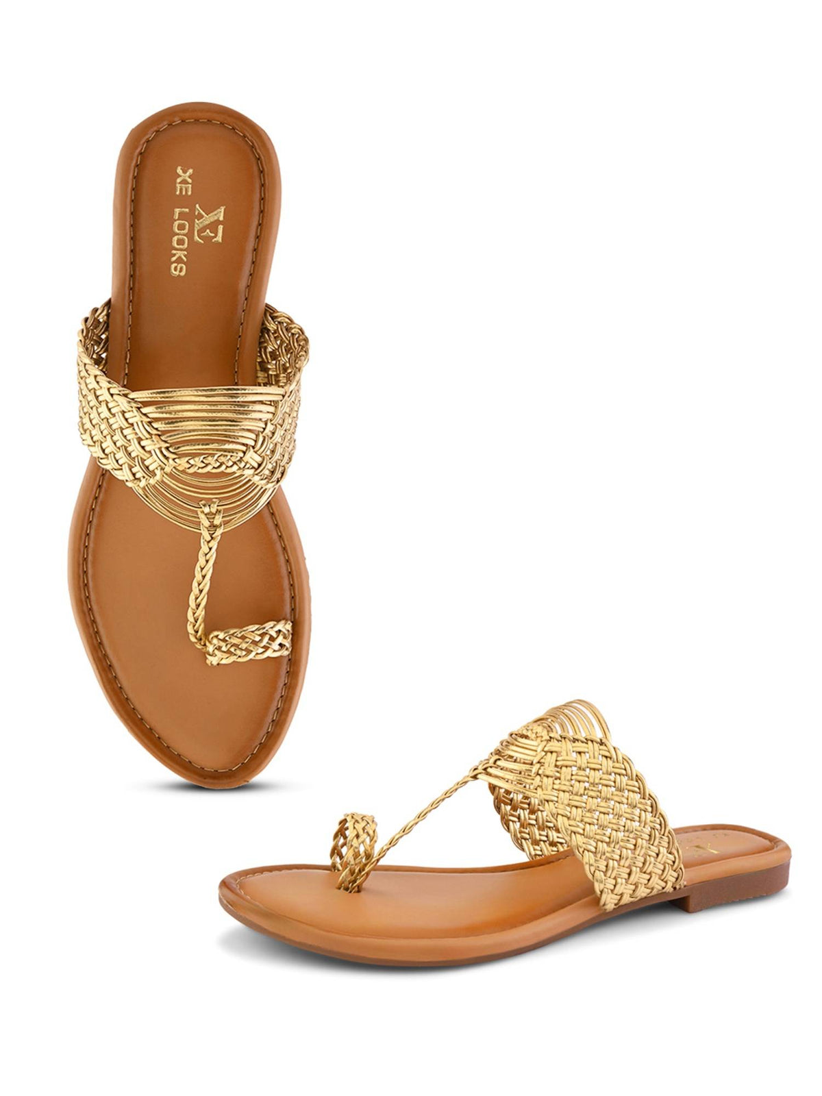 Elegant Woven Toe-Ring Flats | F61 - view 12