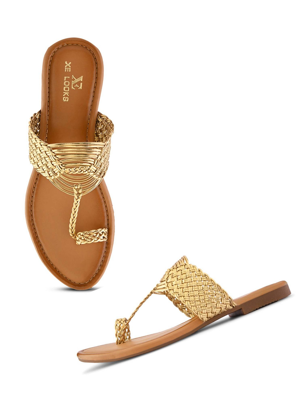 Elegant Woven Toe-Ring Flats | F61 - view 13