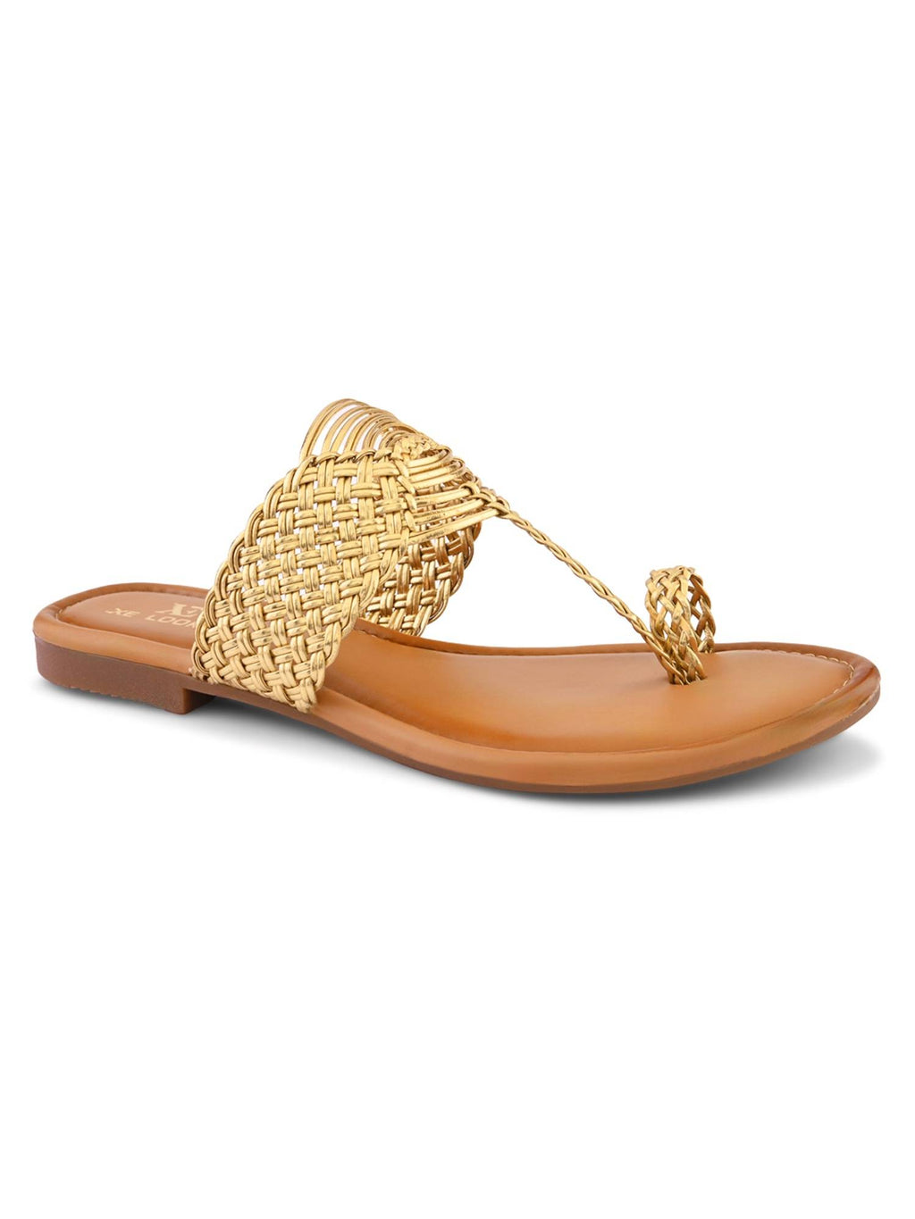 Elegant Woven Toe-Ring Flats | F61 - view 14