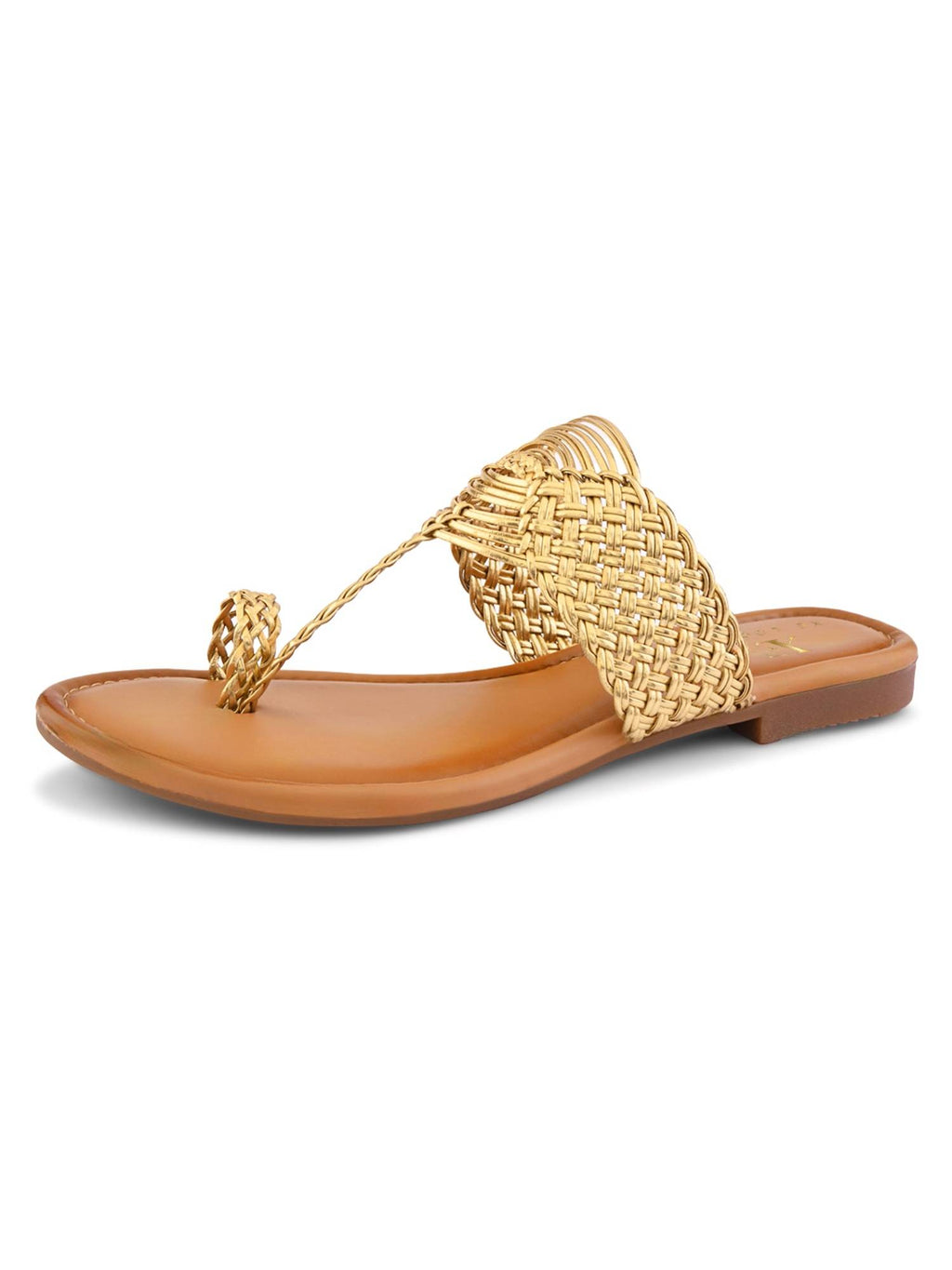 Elegant Woven Toe-Ring Flats | F61 - view 5