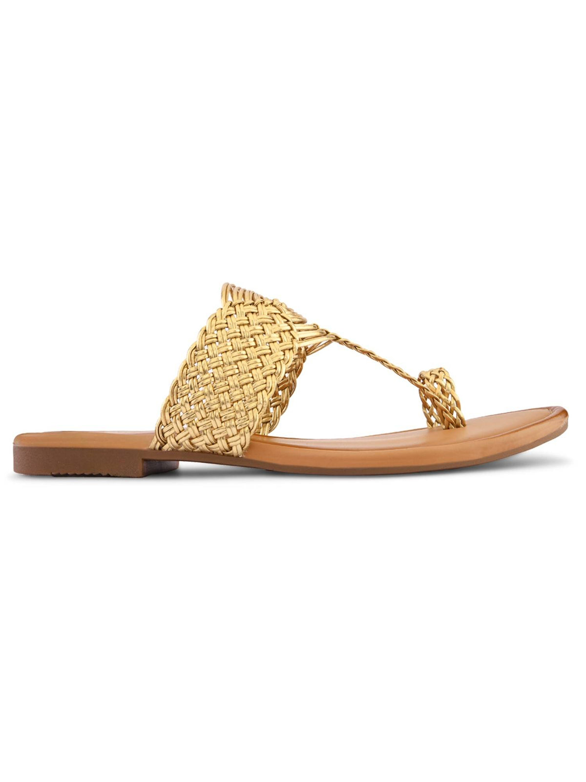 Elegant Woven Toe-Ring Flats | F61 - view 6
