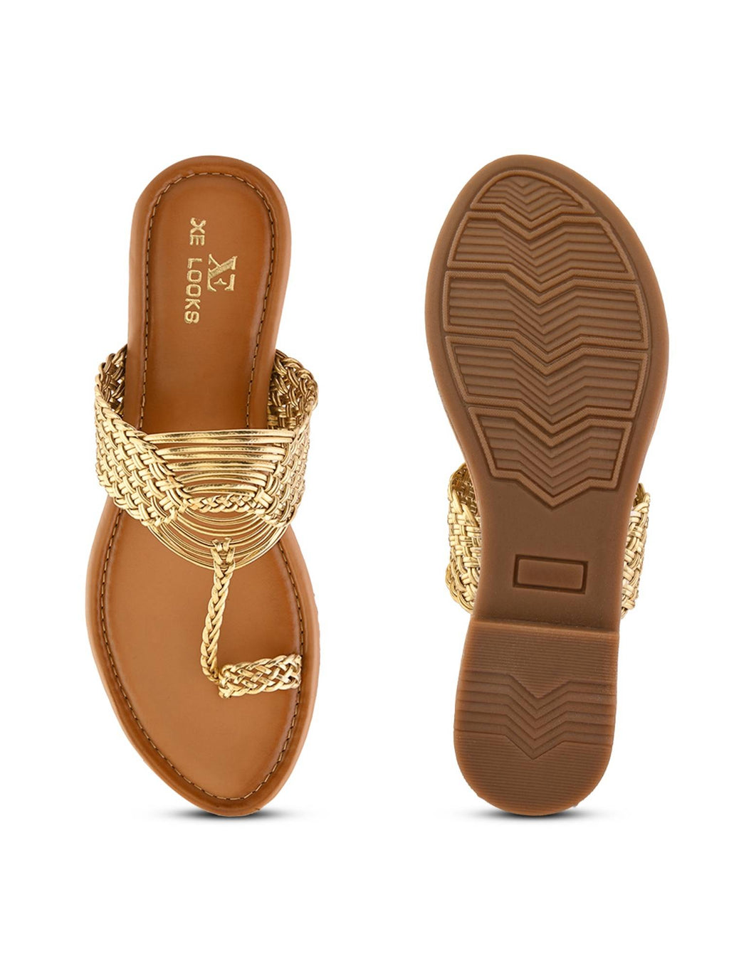 Elegant Woven Toe-Ring Flats | F61 - view 9