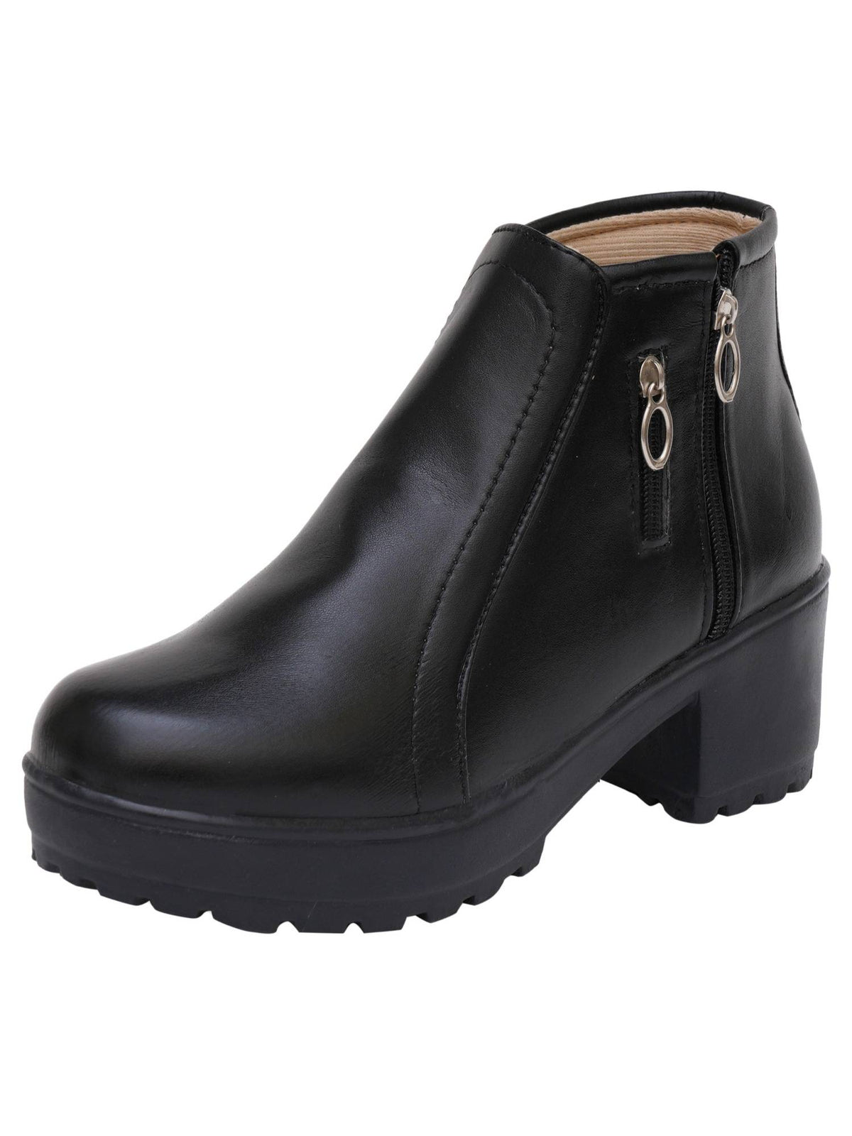 Black Trendy and Modern Leather Boots | BT61 - view 3