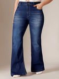 Blue Solid/Plain Bootcut Jeans | BT10 - view 1