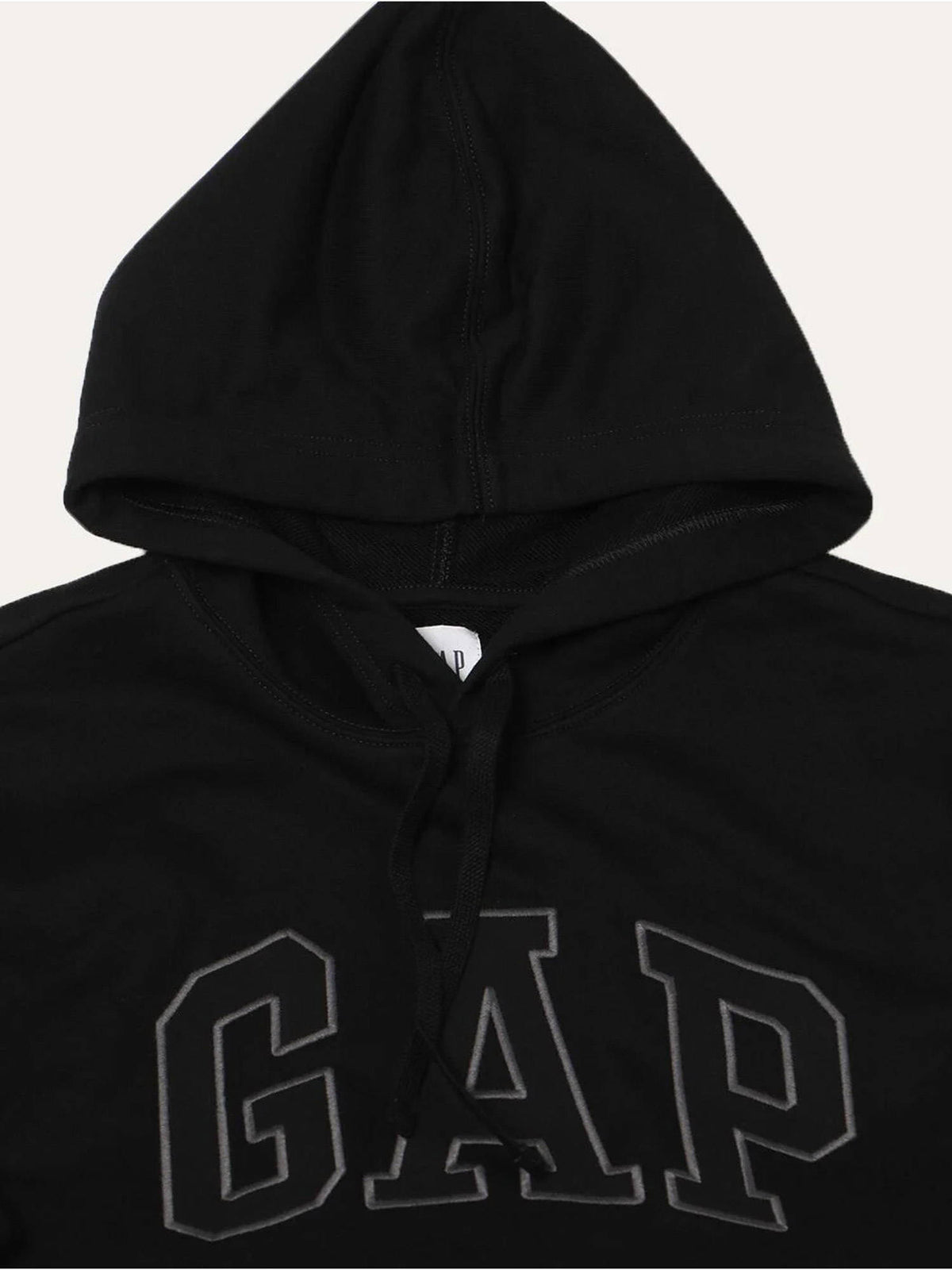 Black Men's Logo Print Hooded Full Sleeve Hoodie Sweatshirt | HD56 - view 3