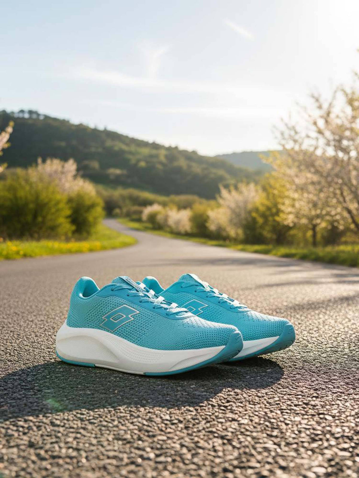 Xwift Knit Blue Running Shoes for Women | SH9 - view 1