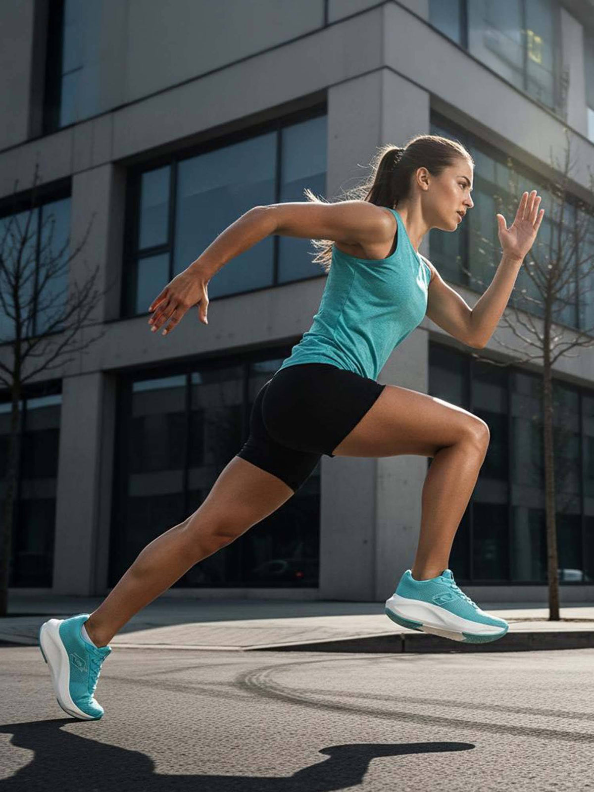 Xwift Knit Blue Running Shoes for Women | SH9 - view 4