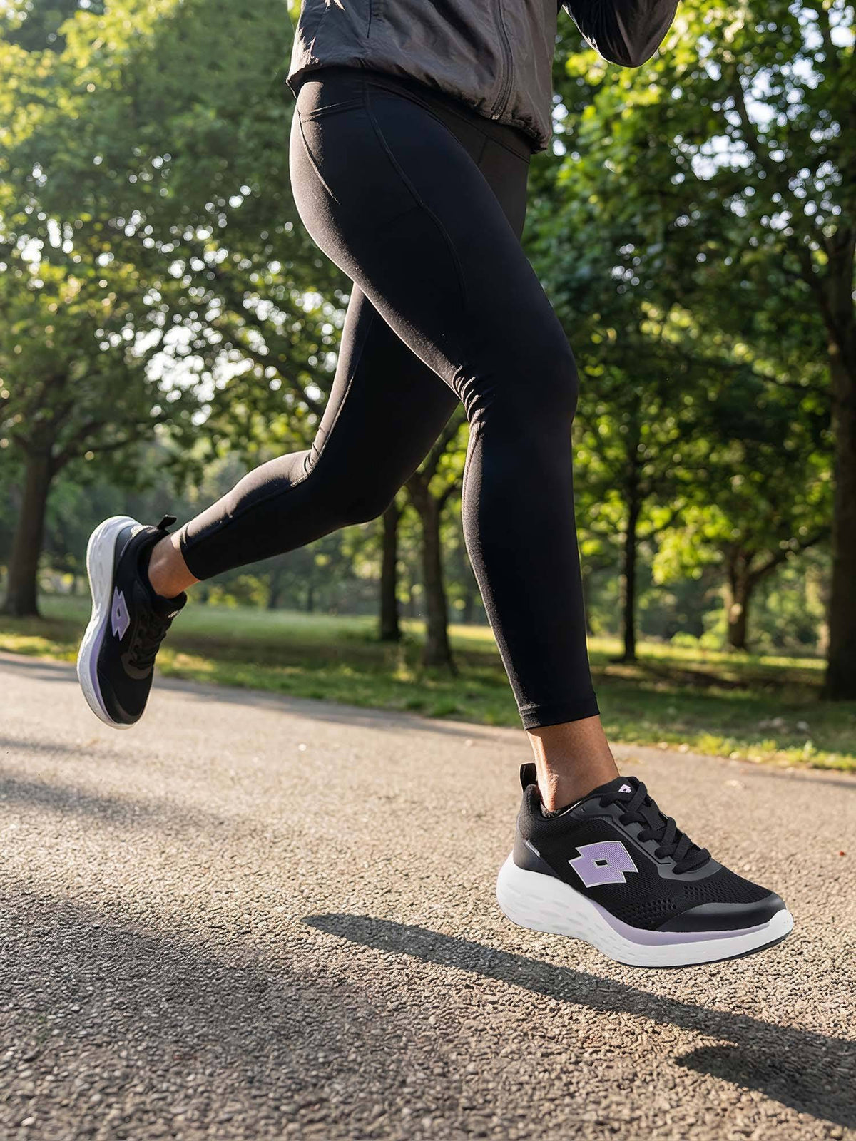Aerostep Black Running Shoes For Women | SH9 - view 4