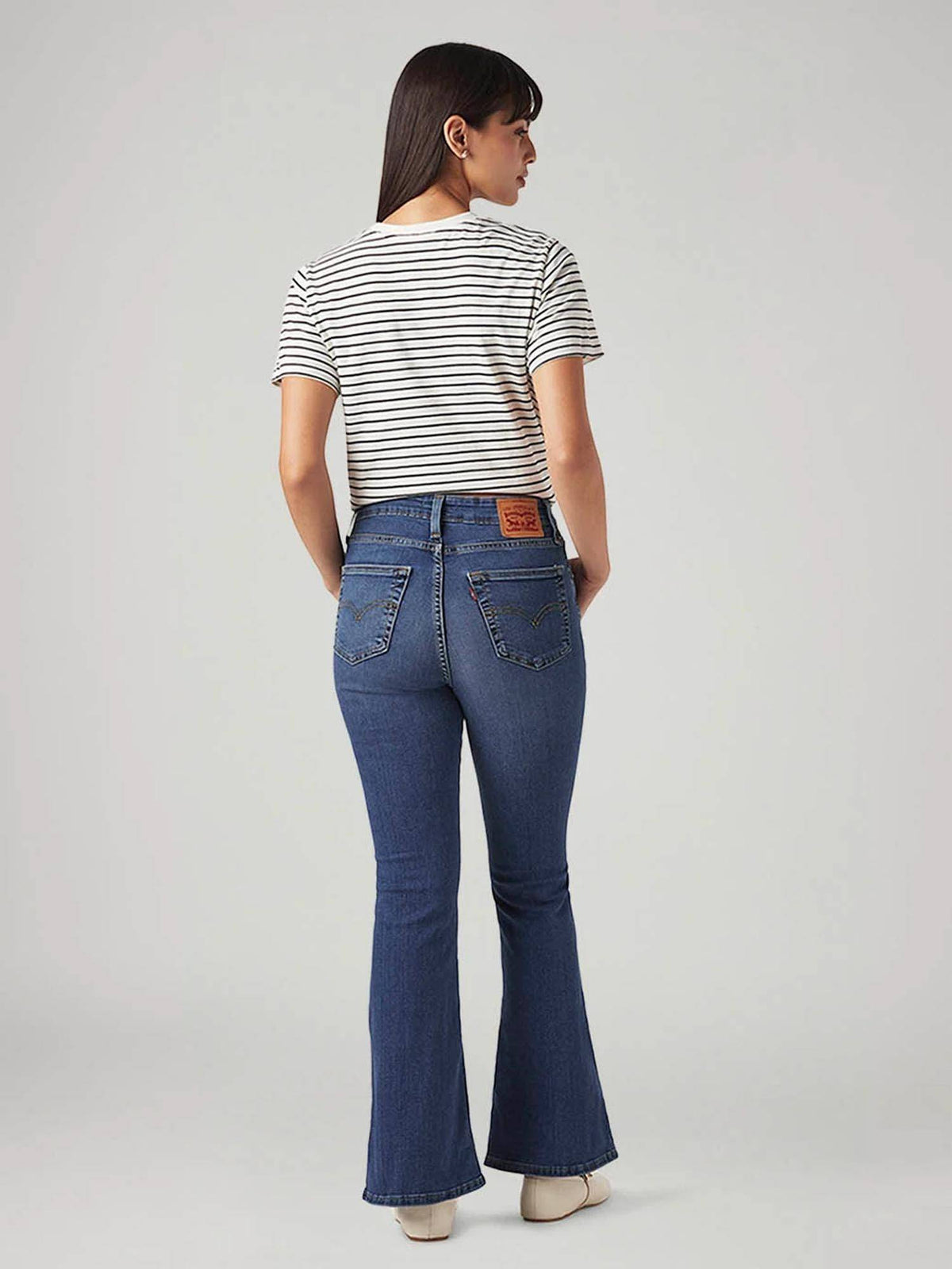 Women 726 Blue Solid Jeans | BT10 - view 4