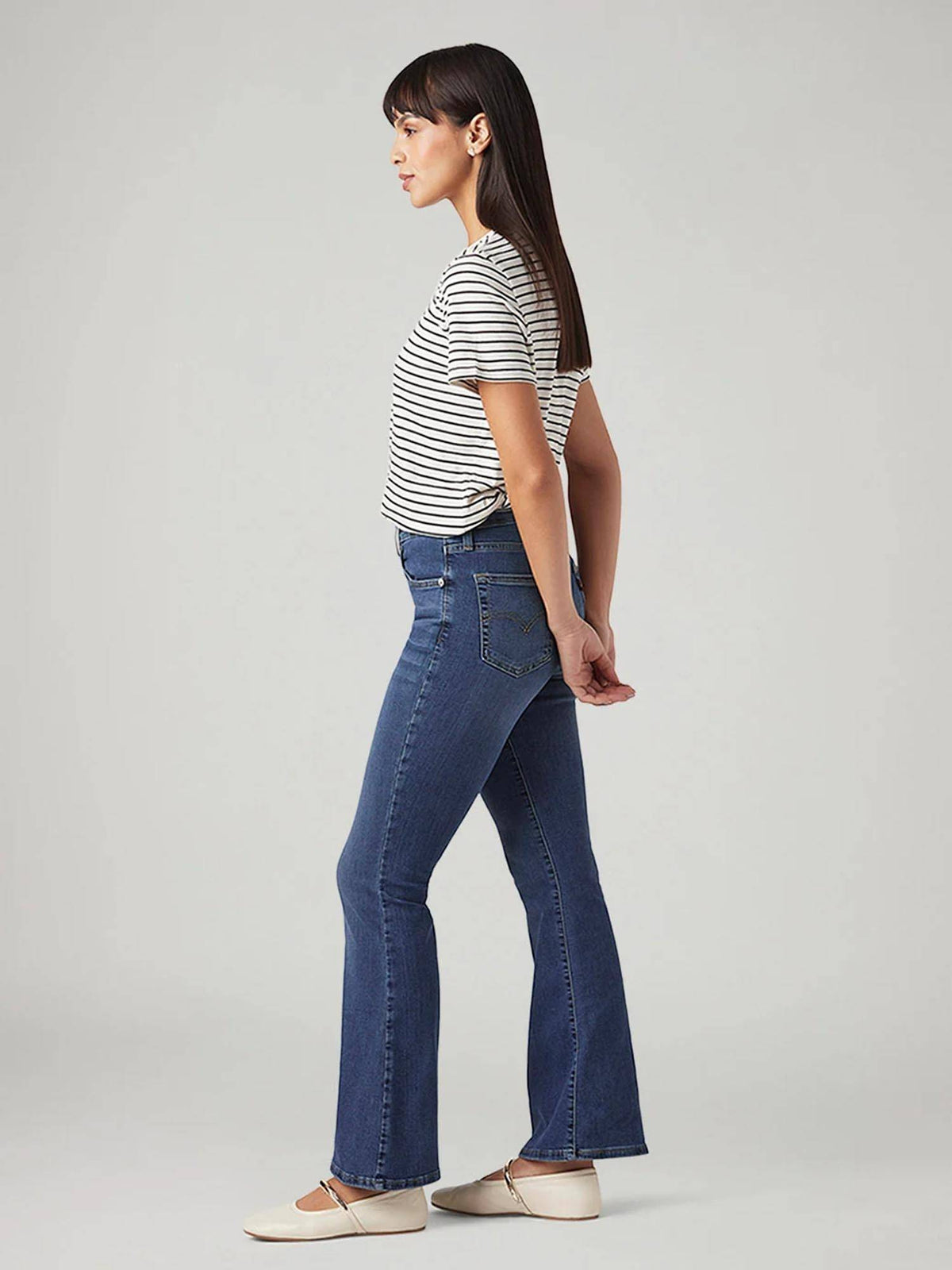 Women 726 Blue Solid Jeans | BT10 - view 6