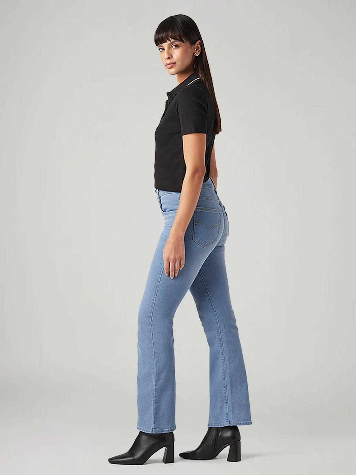 Women 725 Blue Solid Jeans | ST23 - view 6
