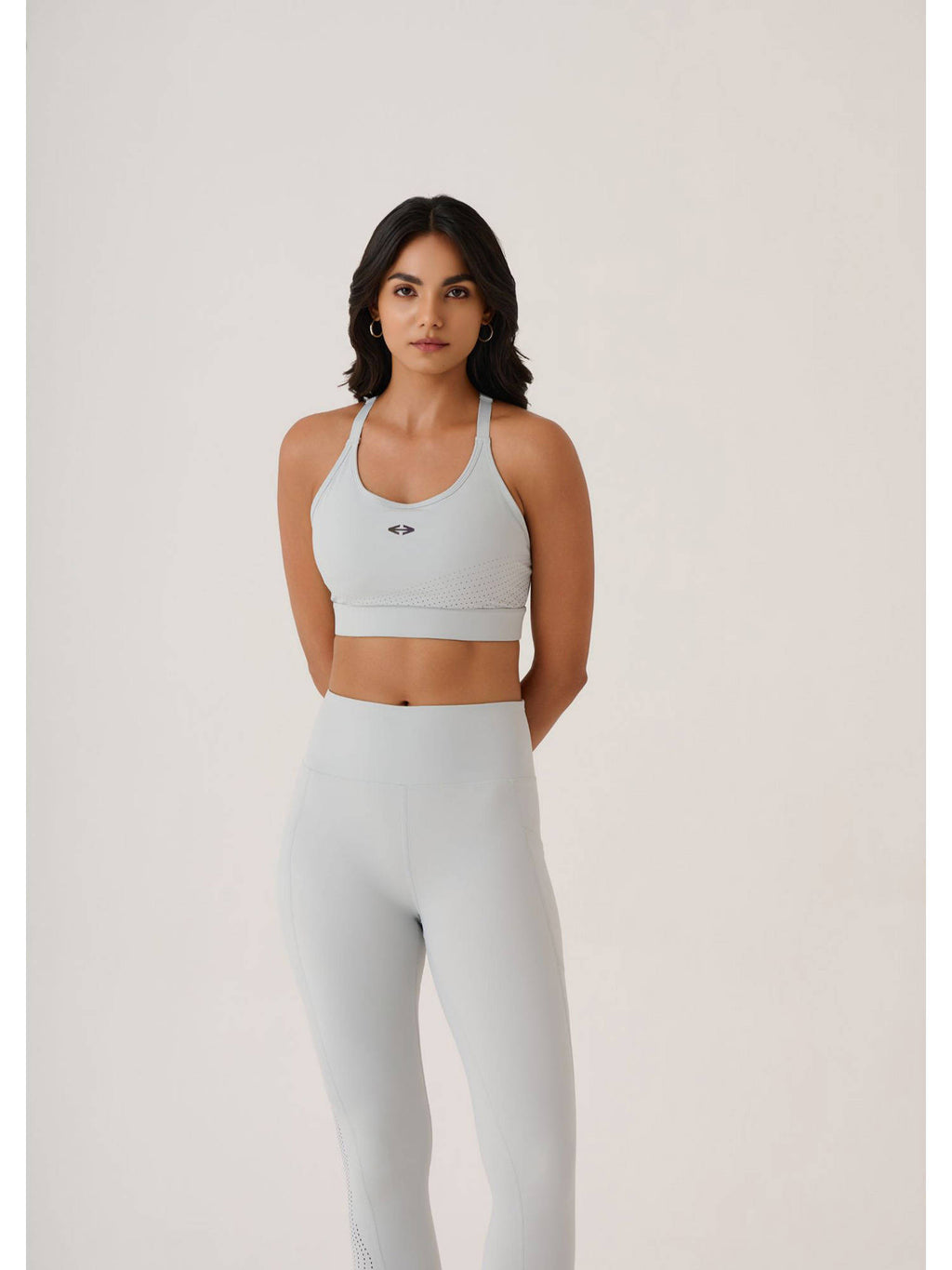Solid Slim Fit Sleeveless Power Yoga Edition Black Sports Bra | sb09 - view 7