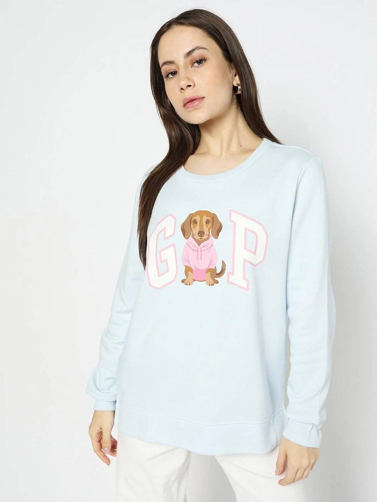 Blue Logo Regular Fit Full Sleeve Sweatshirt | SS90 - view 1