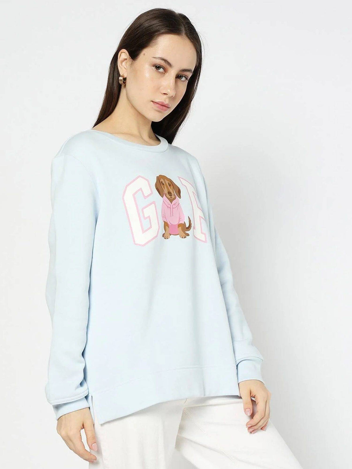 Blue Logo Regular Fit Full Sleeve Sweatshirt | SS90 - view 3