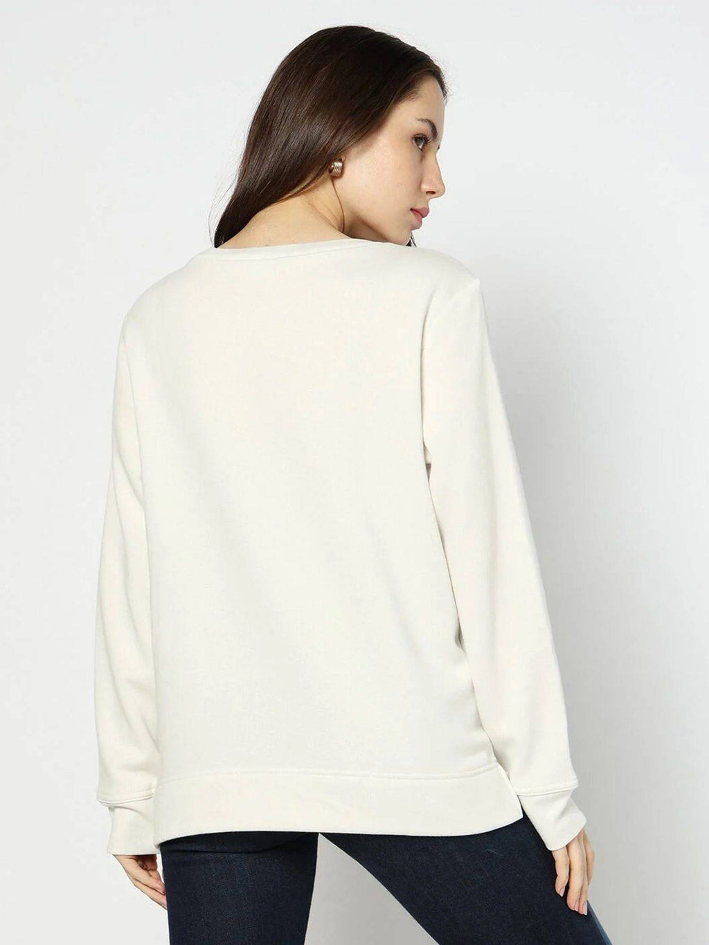 Off White Logo Regular Fit Full Sleeve Sweatshirt | HD56 - view 2