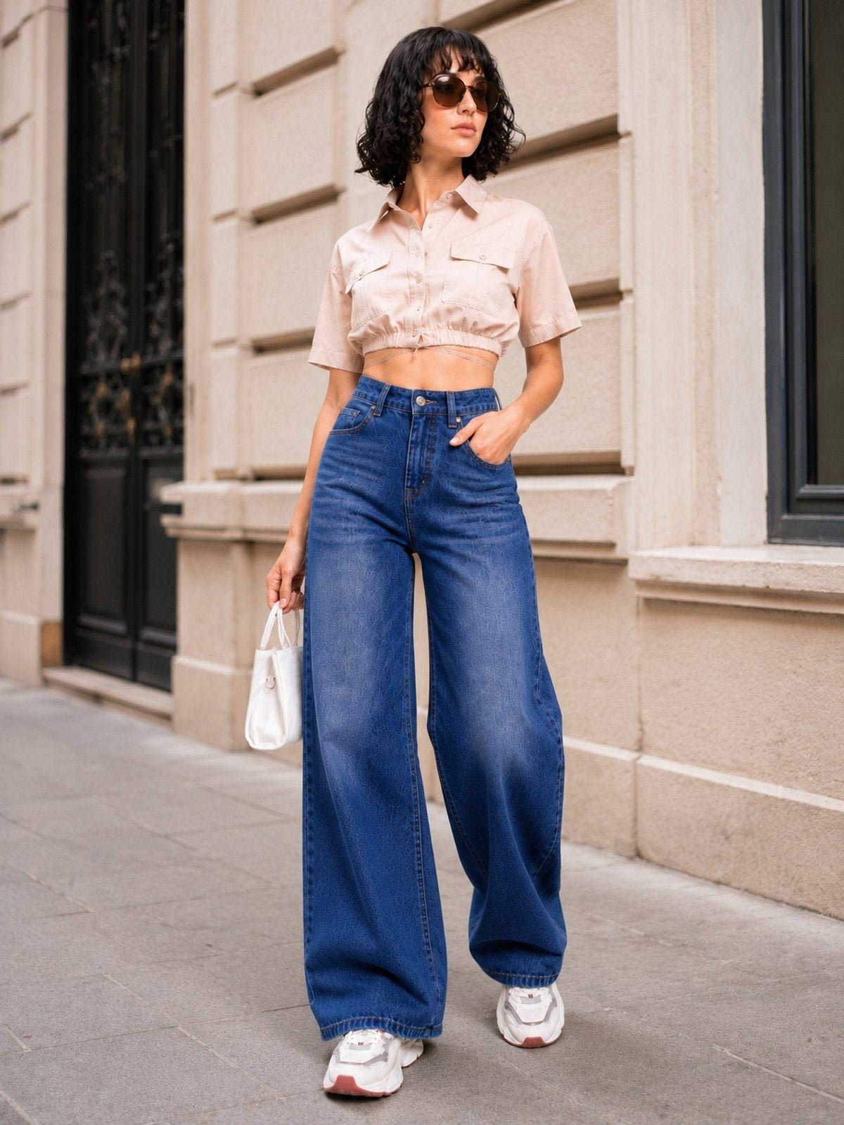 Tint Bata Wideleg Streachable High Rise Jeans | WL90 - view 5